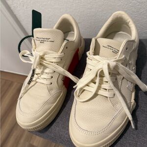 Off-White Beige Vulcanized Sneakers, size 38